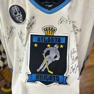 Super RARE ATLANTA KNIGHTS JERSEY SIGNED BY ENTIRE TEAM FOR FAREWELL GAME!!